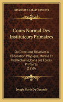 Cours Normal Des Instituteurs Primaires