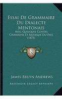 Essai De Grammaire Du Dialecte Mentonais