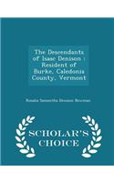 The Descendants of Isaac Denison