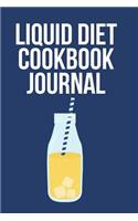 Liquid Diet Cookbook Journal: (English)