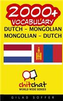 2000+ Dutch - Mongolian Mongolian - Dutch Vocabulary