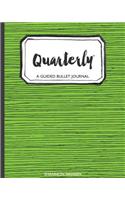 Quarterly Guided Bullet Journal Lime Tribal