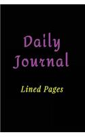 Daily Journal Lined Pages
