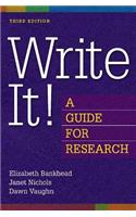 Write It!, 3rd Edition