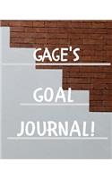 Gage's Goal Journal: 2020 New Year Planner Goal Journal Gift for Gage / Notebook / Diary / Unique Greeting Card Alternative