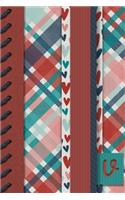 V: Monogrammed Organization Planner - Track Daily Tasks - To-Do-List Journal - Grocery List Log