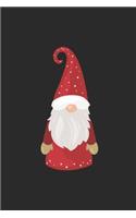 Scandanavian Gnome, Christmas Notebook Kids, Lined Journal/Notes Christmas
