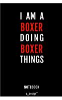 Notebook for Boxers / Boxer: awesome handy Note Book [120 blank lined ruled pages]