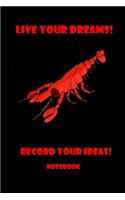 Notebook - Live Your Dreams! Record Your Ideas!