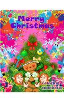 Merry Christmas coloring notebook: 100 Coloring Pages: Minions Christmas Coloring Book, Christmas Gift, For Kids, Crafts for Children, Coloring Pictures, ... Pictures, Unlined, Unoffi