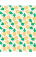 Dot Grid Notebook: Blank Dot Grid Journal Dotted Pages for Bullet Journaling Pineapple Fruit Pattern