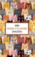 2019 12 Month Weekly Planner