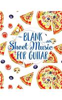 Blank Sheet Music for Guitar: 100 Blank Guitar Tablature Manuscript Paper - Blank Music Score / Music Manuscript Notebook / Blank Music Staff Paper