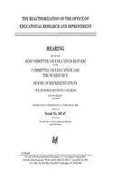 The reauthorization of the Office of Educational Research and Improvement