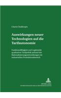 Auswirkungen Neuer Technologien Auf Die Tarifautonomie