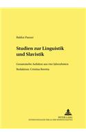 Studien Zur Linguistik Und Slavistik