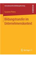 Bildungstransfer im Unternehmenskontext