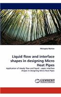 Liquid Flow and Interface Shapes in Designing Micro Heat Pipes