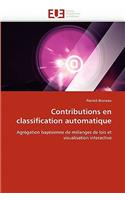 Contributions En Classification Automatique