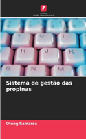 Sistema de gestão das propinas