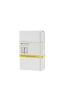 Moleskine White Pocket Square Notebook Hard