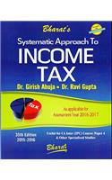 Systematic Approach to INCOME TAX (A.Y. 2016-17)