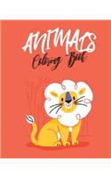 Animals coloring book