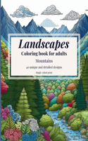 Landscapes Coloring Book For Adults