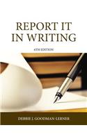 Report It in Writing