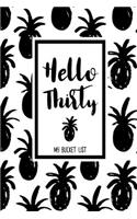Hello Thirty My Bucket List