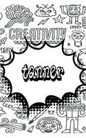 Tanner: Weekly Planer Doodle 365 Yearly Journal Notebook 120 Pages 6x9
