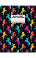 Blank Sheet Music Notebook