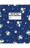 Blank Sheet Music Notebook