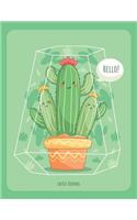 Cactus Journal: Blank Cactus Notebook for Cacti & Succulents Lover, White Paper, 110 pages, Soft Cover with Cactus Plant(1 Cactus Journal)