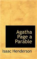 Agatha Page a Parable