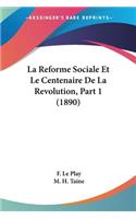 La Reforme Sociale Et Le Centenaire De La Revolution, Part 1 (1890)