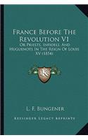 France Before the Revolution V1