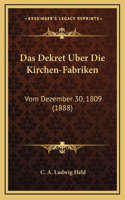 Das Dekret Uber Die Kirchen-Fabriken