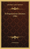 De Pergamenorum Litteratura (1906)