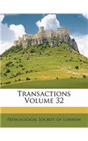 Transactions Volume 32