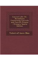 Convict Life: Or, Revelations Concerning Convicts and Convict Prisons
