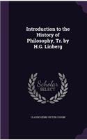 Introduction to the History of Philosophy, Tr. by H.G. Linberg