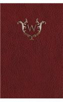 Monogram "W" Notebook