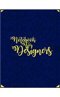 Notebook For Designers: Blank Doodle Draw Sketch Book