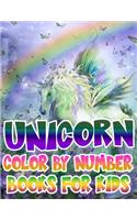 Unicorn Color By Number Books For Kids