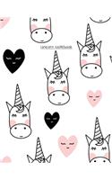 Magical Unicorn #06, Unicorn Wide Ruled Journal for Kids Girls, Journal for Kids Ages 7-12, Unicorn Notebook for Kids