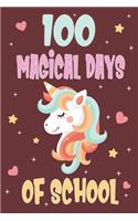 100 Days of School Unicorn Notebook