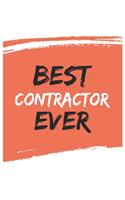 Best contractor Ever contractors Gifts contractor Appreciation Gift, Coolest contractor Notebook A beautiful