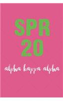 SPR 20 Alpha Kappa Alpha: AKA journal for sorority sister, future soror, friend or family; AKA Sorority Paraphernalia for women; sorority gifts