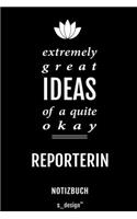 Notizbuch für Reporter / Reporterin: Originelle Geschenk-Idee [120 Seiten kariertes blanko Papier]
